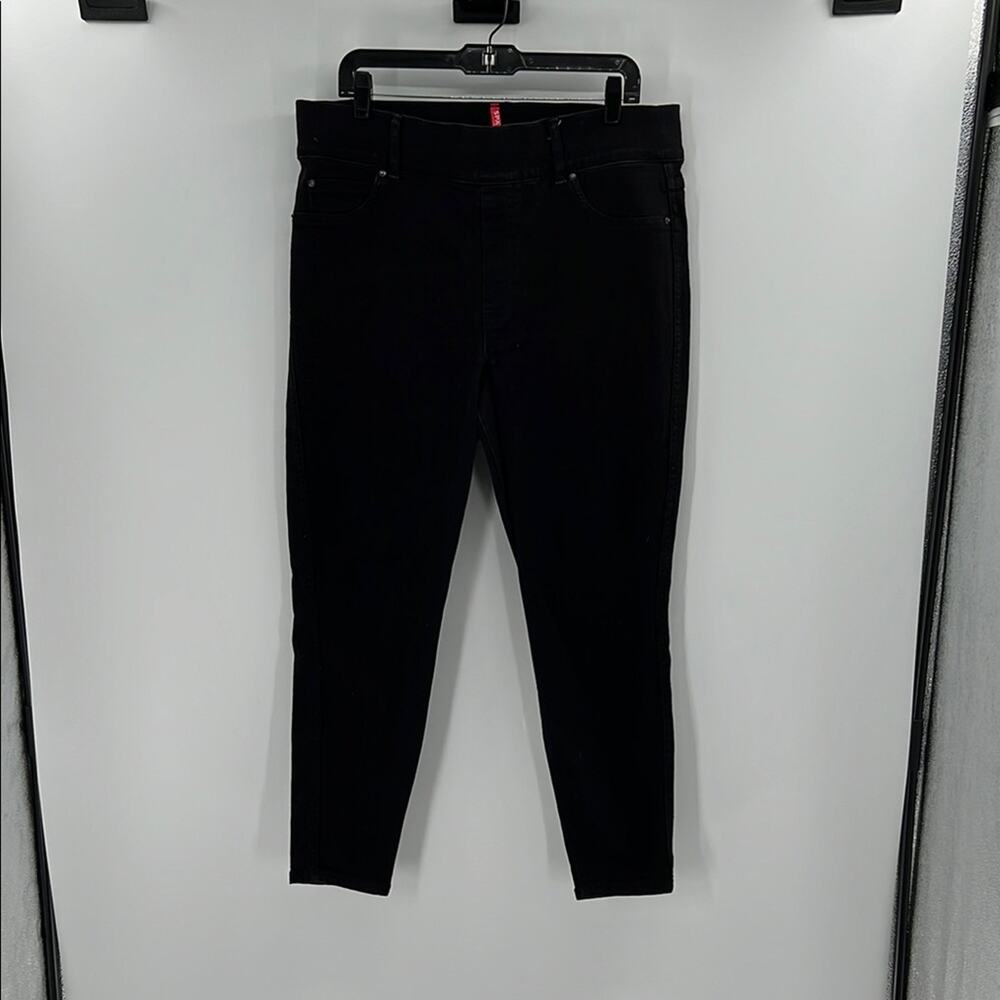 Spanx Women's Plus Size Pull on Skinny Jeans - Black - 1X